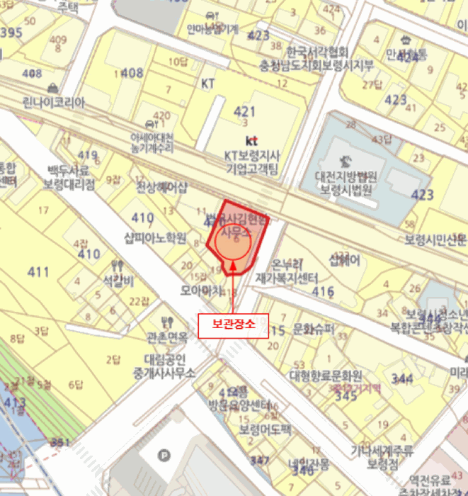 2026타경15189 · 사용본거지 : 보령시 웅천읍 장터중앙길 46-7